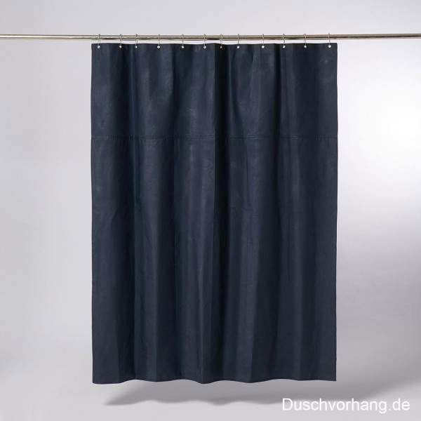 Textil Duschvorhang blau nachhaltig und umweltfreundlich