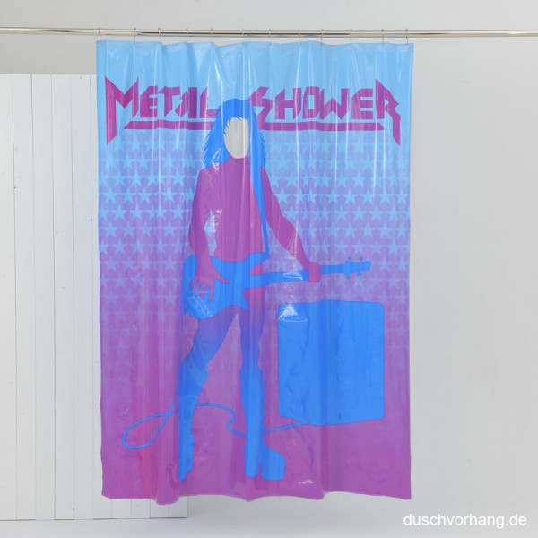 Plastic Shower Curtain 180x200 Rockstar